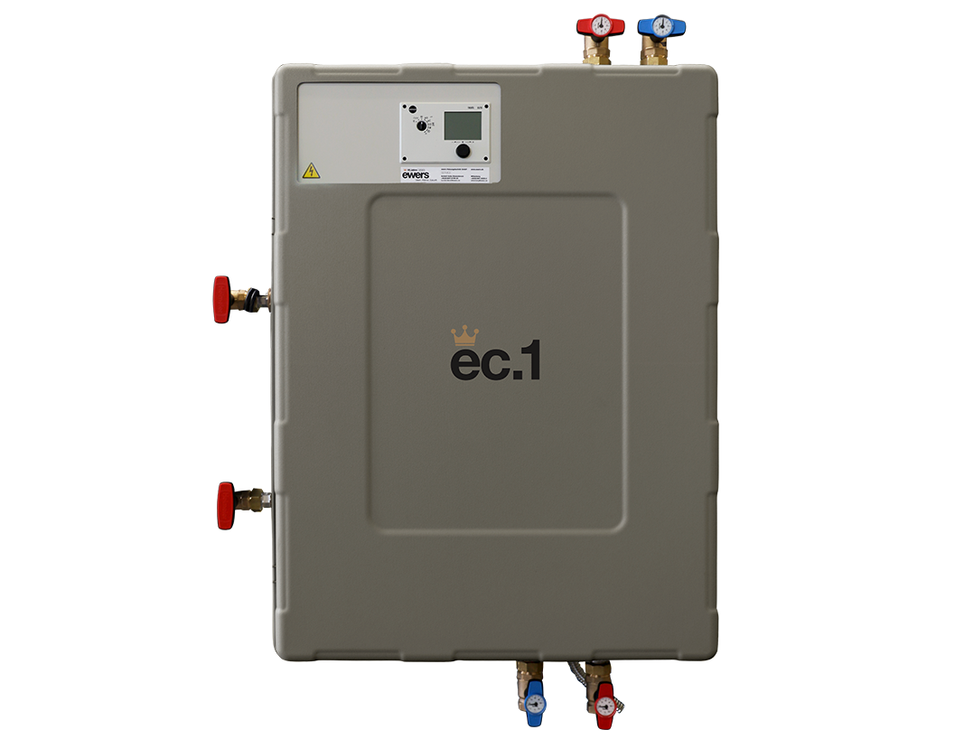 ec.1 Fernwärmeübergabestation mit Trinkwassererwärmung über Rohrwendelspeicher
